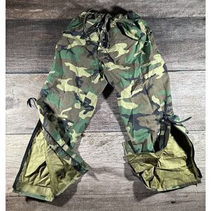 US Military 8415-01-228-1350 Cold/Wet Weather BDU Camo Pants Mens Sz Large Long